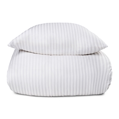 Sengetøj i 100% Bomuldssatin - Hvidt ensfarvet sengesæt - Borg Living sengelinned